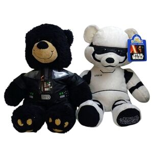 Build A Bear Star Wars Darth Vader‎ & Stormtrooper (NWT) Plush Stuffed Animal